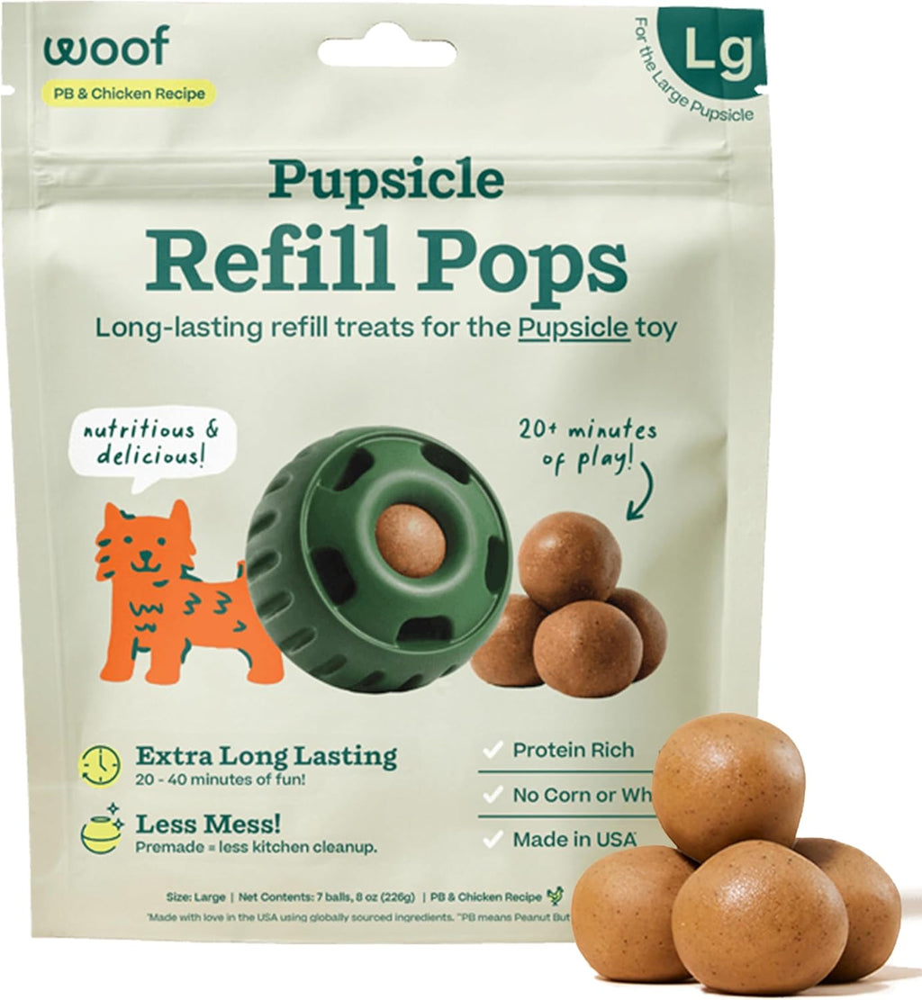 WOOF Pupsicle - Paletas de recambio de pollo, deliciosas golosinas...