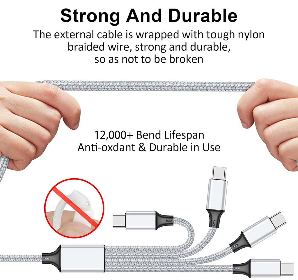 SVEUC Cable divisor USB C Splitter de carga múltiple, USB A\/C a US...