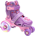 LKD Patines ajustables para niños y niñas, patines cuádruples para...