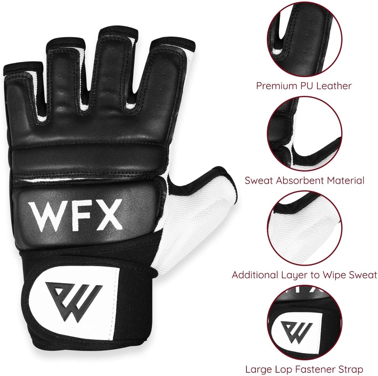 WFX Guantes de Boxeo para Saco de Boxeo, Manoplas de Karate, MMA, C...