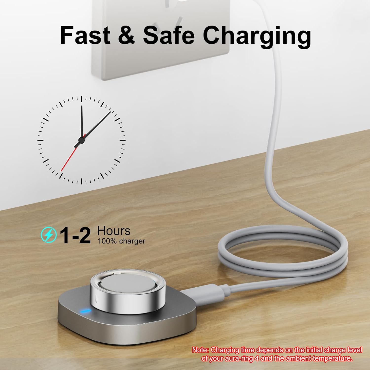 Hexasider Cargador compatible con Aura-Ring Gen 4, base de carga co...