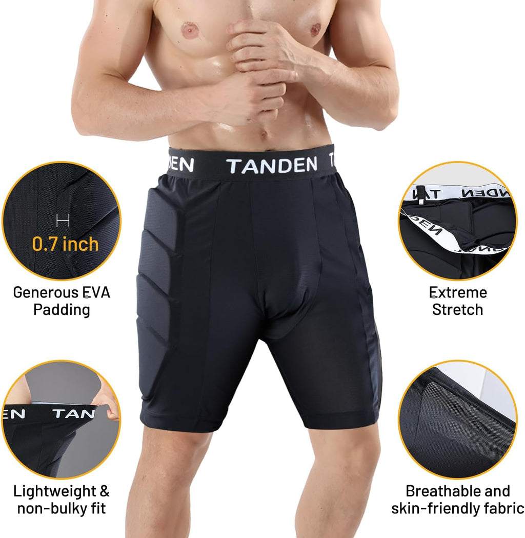 Tanden Pantalones cortos acolchados de impacto de cadera, almohadil...