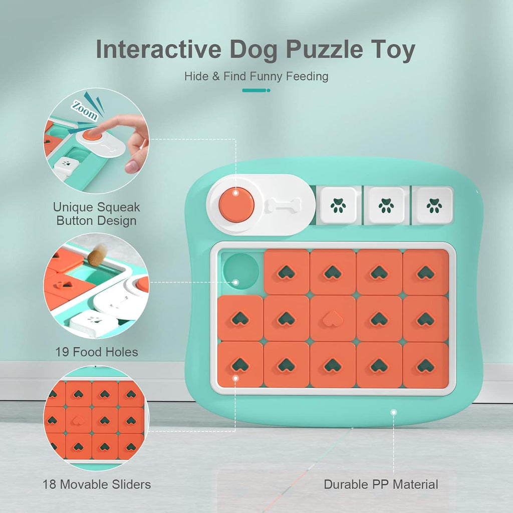FOXMM Juguetes de Rompecabezas para Perros, Juguete Interactivo de...