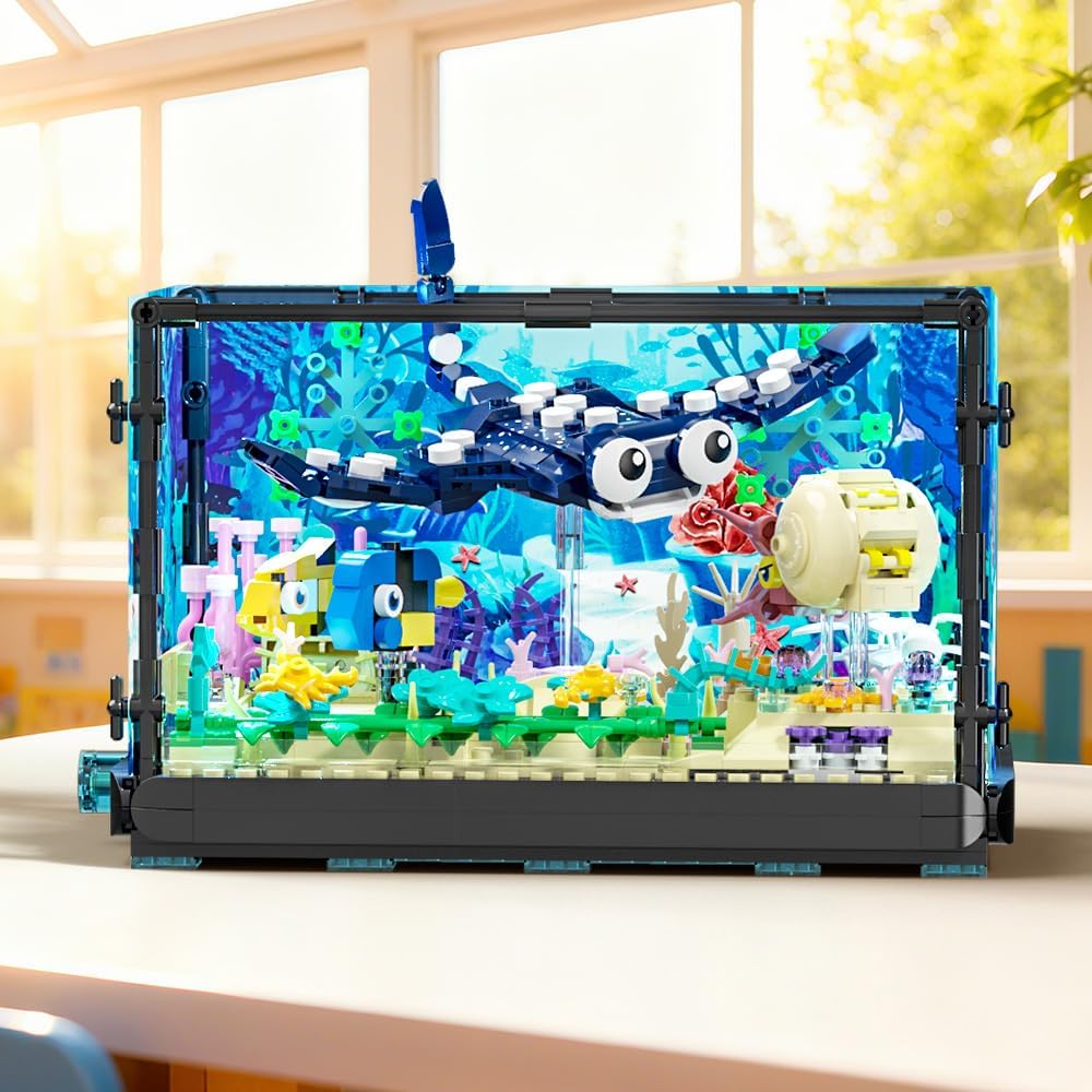 Maxiryx Fish Tank Building Set - Marine Aquarium Toy, Christmas, Bi...