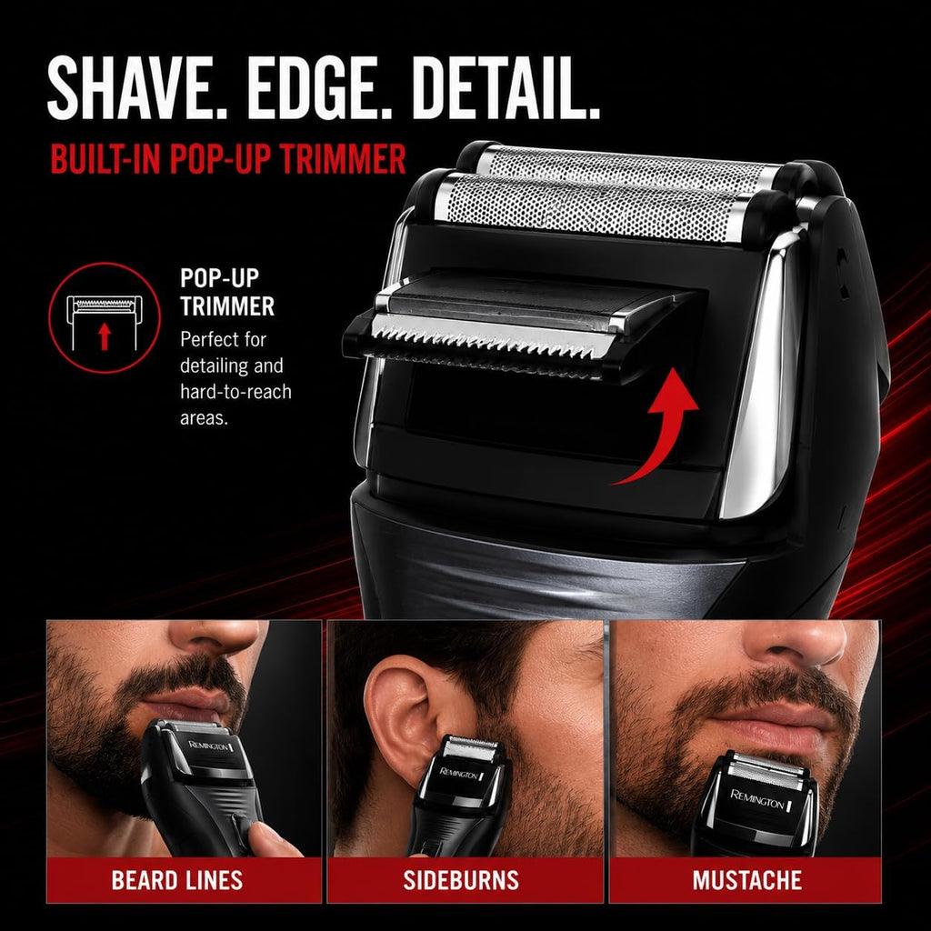 Afeitadora eléctrica Remington F5-5800 para hombres, color negro