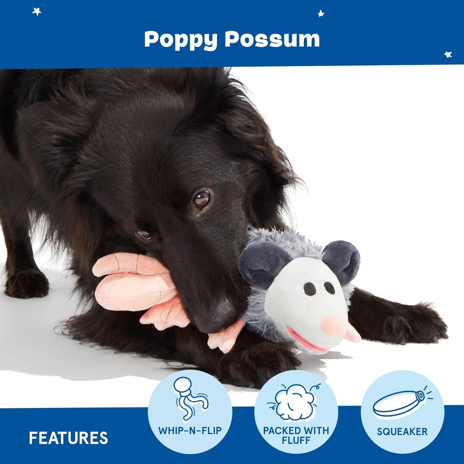 Barkbox Poppy Possum Juguete para perro \u2013 Juguete de peluche c...
