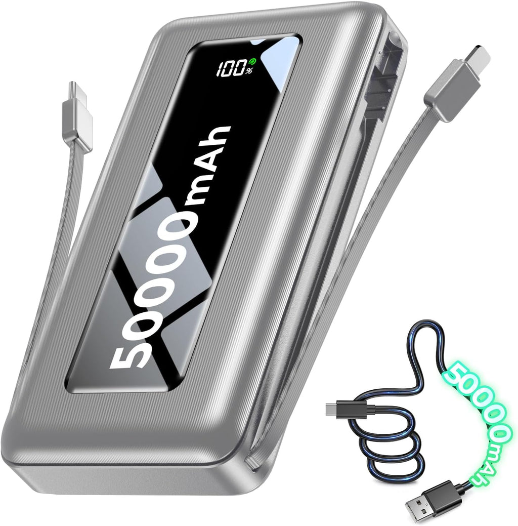JKELAR Cargador portátil esencial de 50000 mAh para viajes, campame...