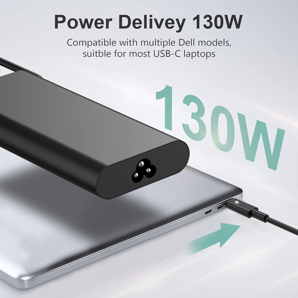 BULL-TECH Adaptador de corriente de repuesto para Dell 130 W, carga...