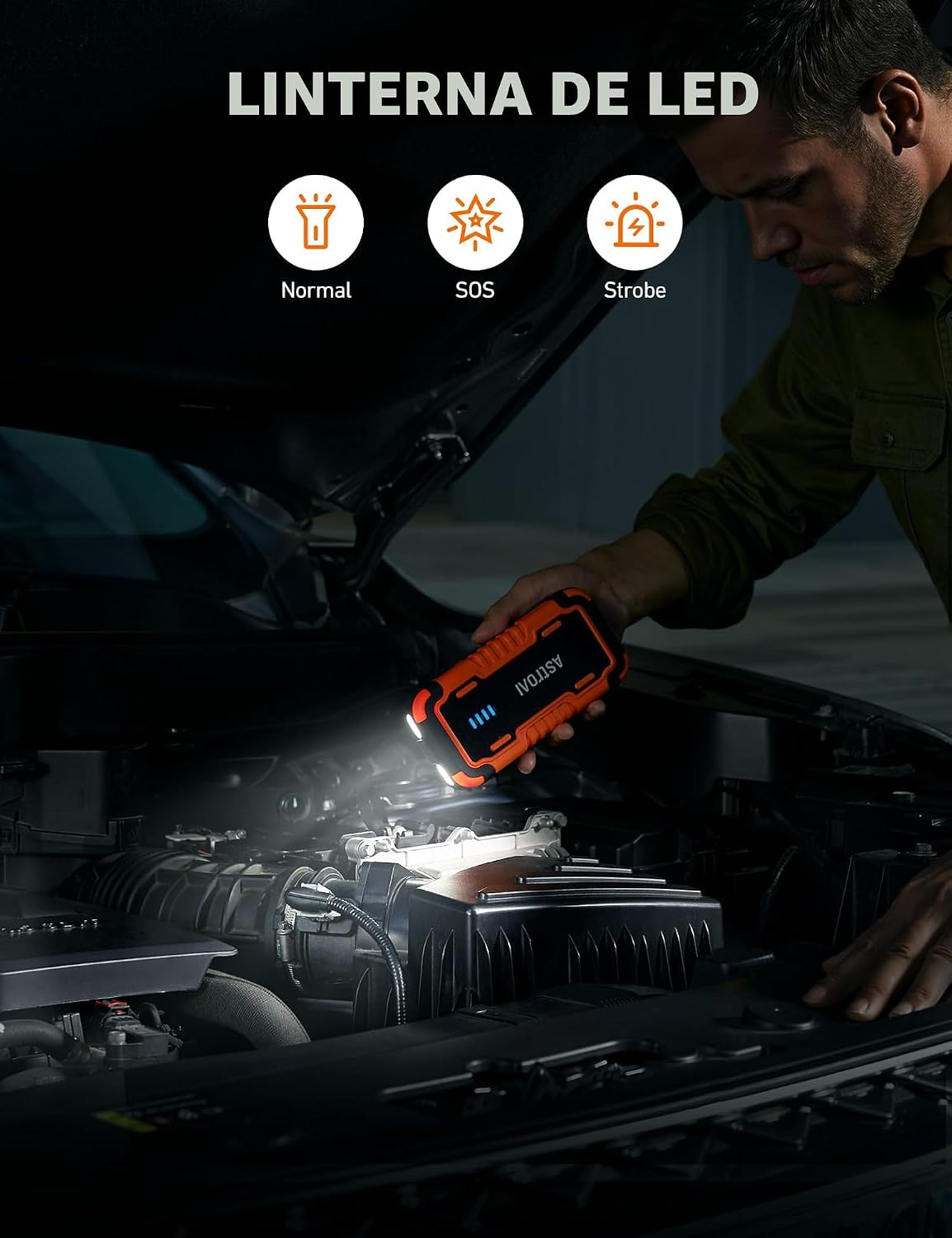 AstroAI P10 Arrancador de Batería de Coche, Paquete de Batería de A...