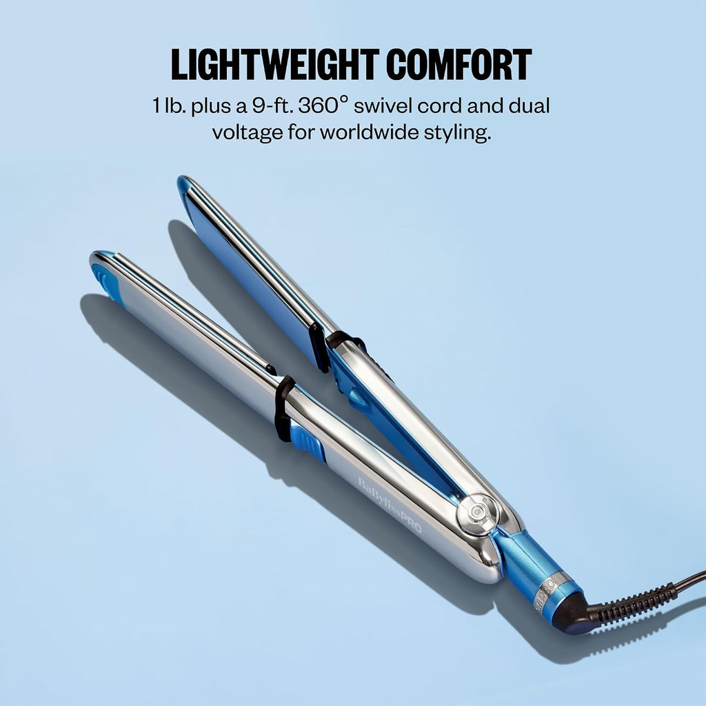 BaBylissPRO Nano Titanium Prima Ionic Hair Straightener - Plancha p...