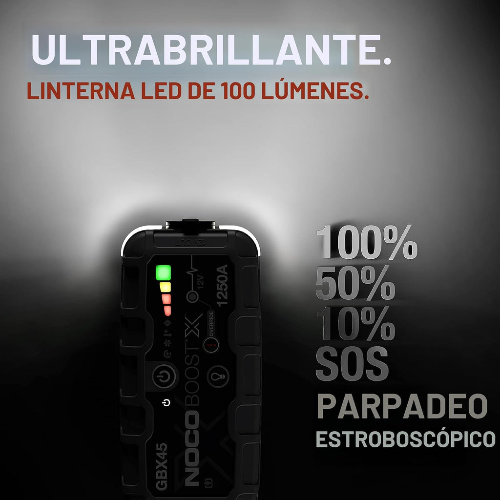 NOCO Boost X GBX45: Arrancador Ultraseguro de 1250 A \u2013 Paquete...