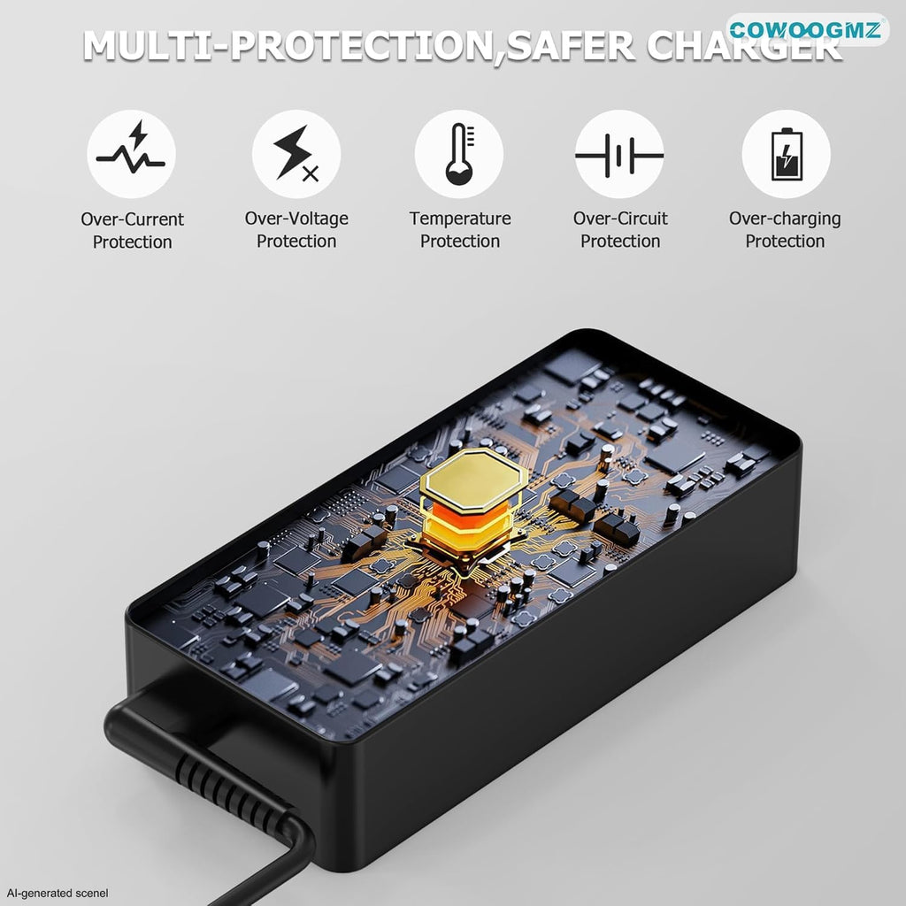 COWOOGMZ Cargador USB C de 65 W para portátil Compatible con Lenovo...