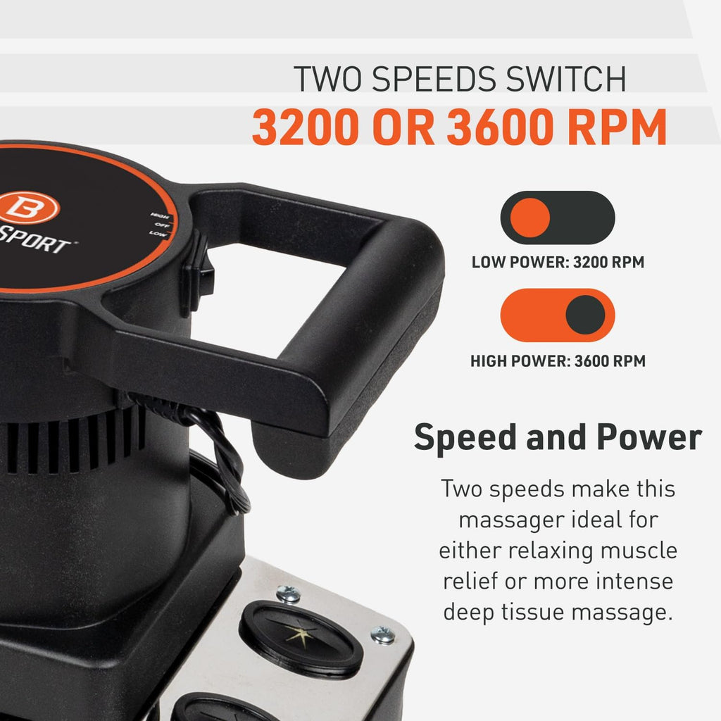 Body Sport Masajeador Profesional de Doble Velocidad Terapéutico y...