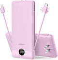 VEGER - Cargador portátil de iPhone, cables integrados de carga ráp...