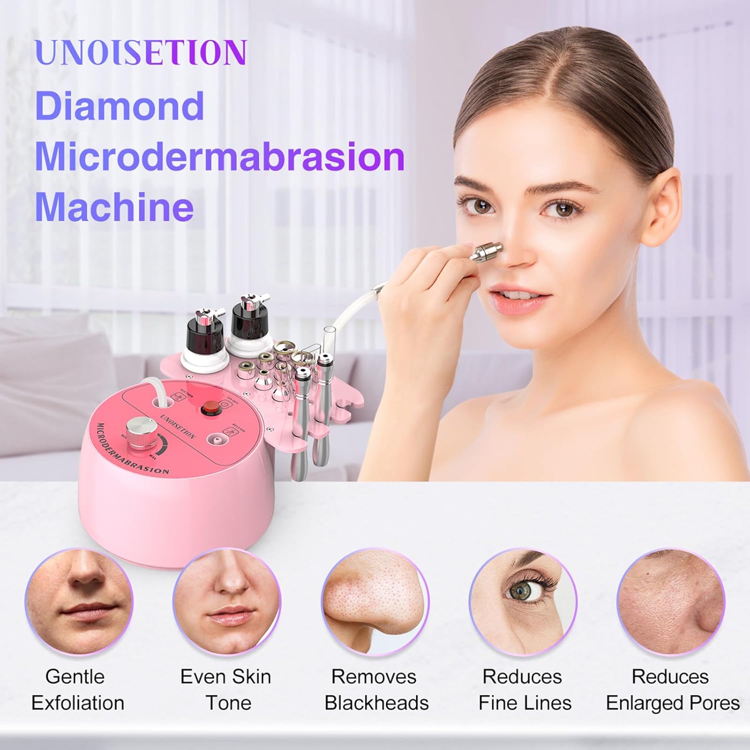 Máquina de microdermoabrasión de diamante profesional para UNOISETI...