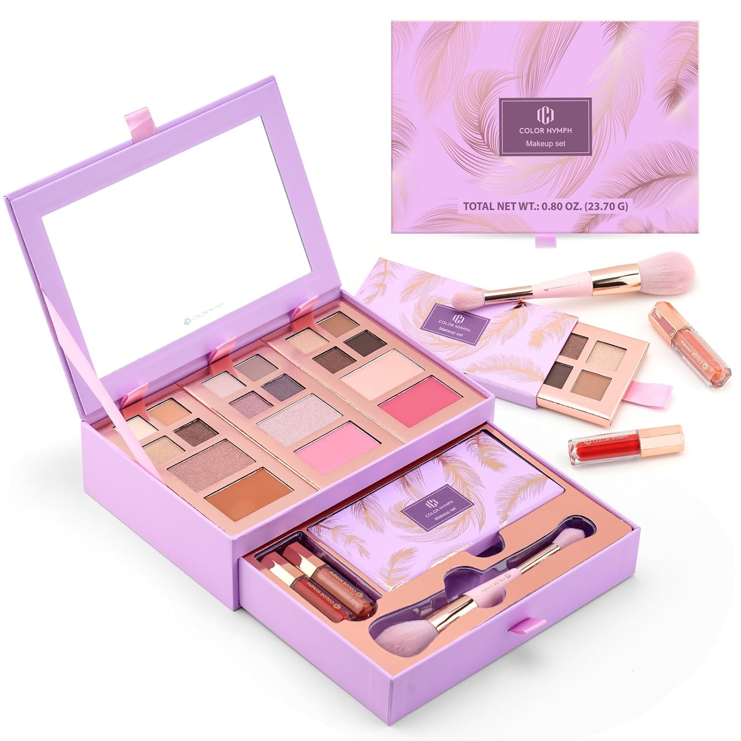 Color Nymph Juego pequeño de paleta de maquillaje para el rostro |...