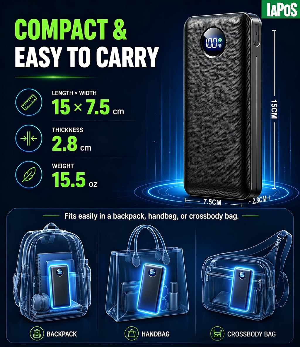 Cargador portátil de batería de 60,000 mAh, cargador de teléfono de...