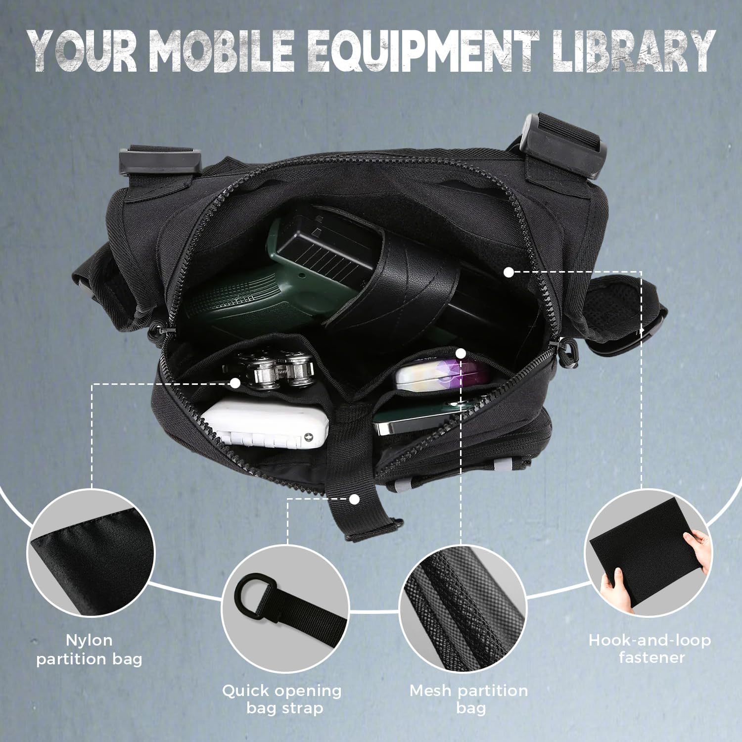 koculemi Bolsa de Pecho para Deportes al Aire Libre para Hombres, F...