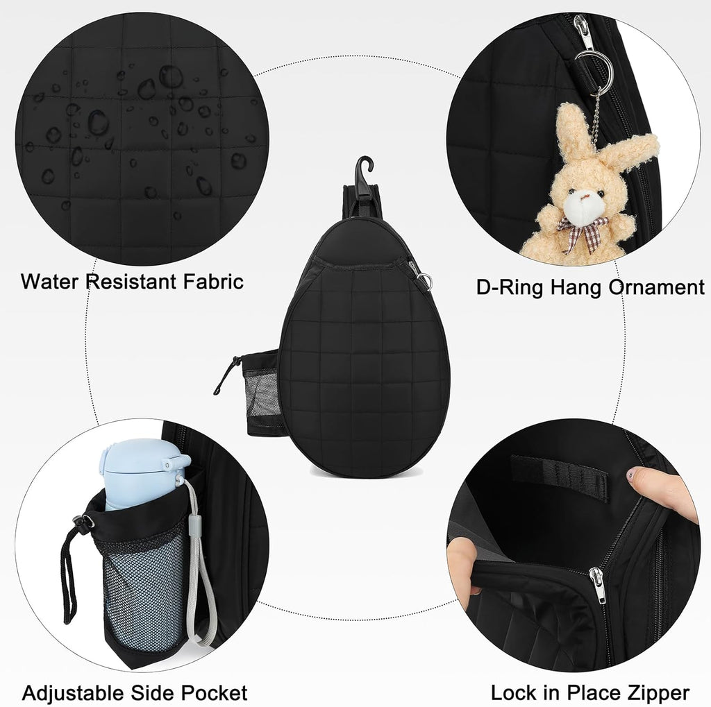 Rejolly Bolsa Bandolera de Raqueta de Tenis para Mujeres y Hombres...