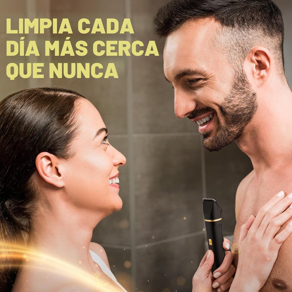 Maquinilla de afeitar eléctrica para hombres, impermeable IPX7, par...
