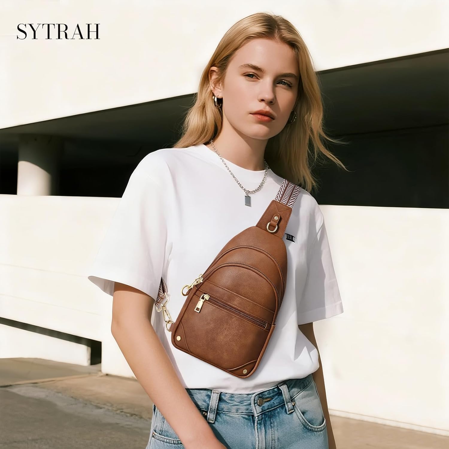 SYTRAH - Bolsos cruzados antirrobo para mujer, bolso bandolera RFID...