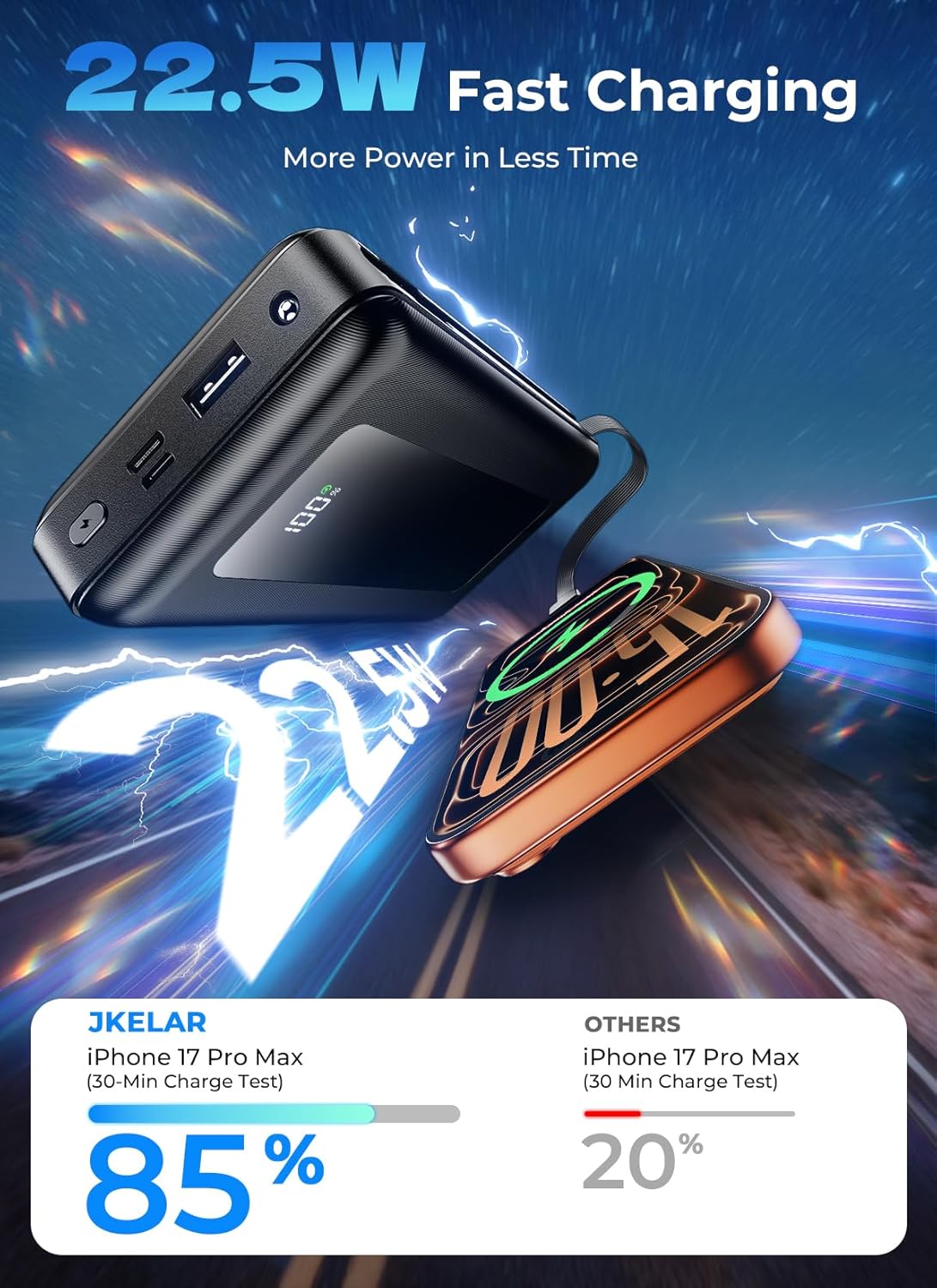 Cargador portátil de 50000 mAh, esencial de viaje de gran capacidad...