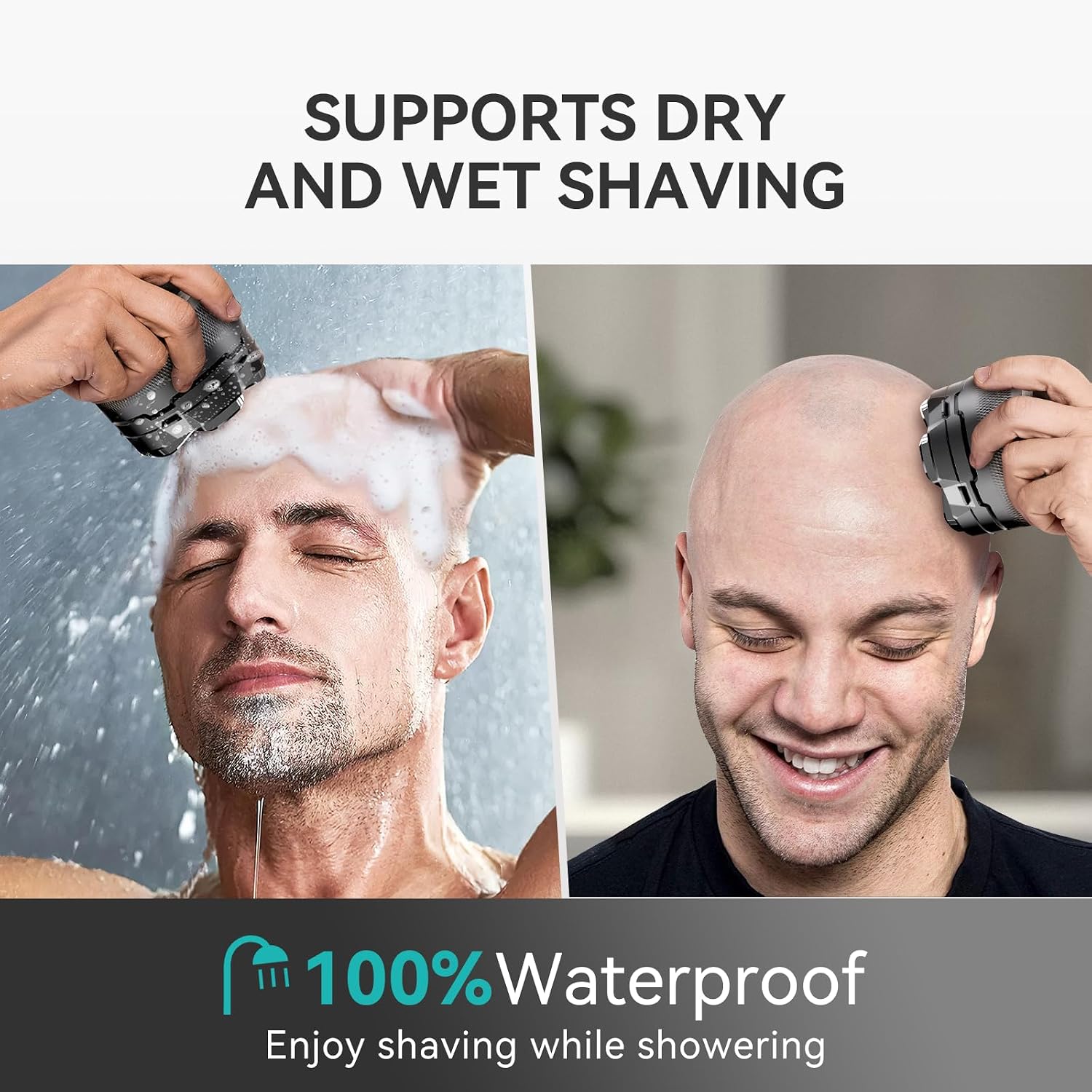 kensen Afeitadoras de cabeza 6D para hombres calvos, afeitadora mej...