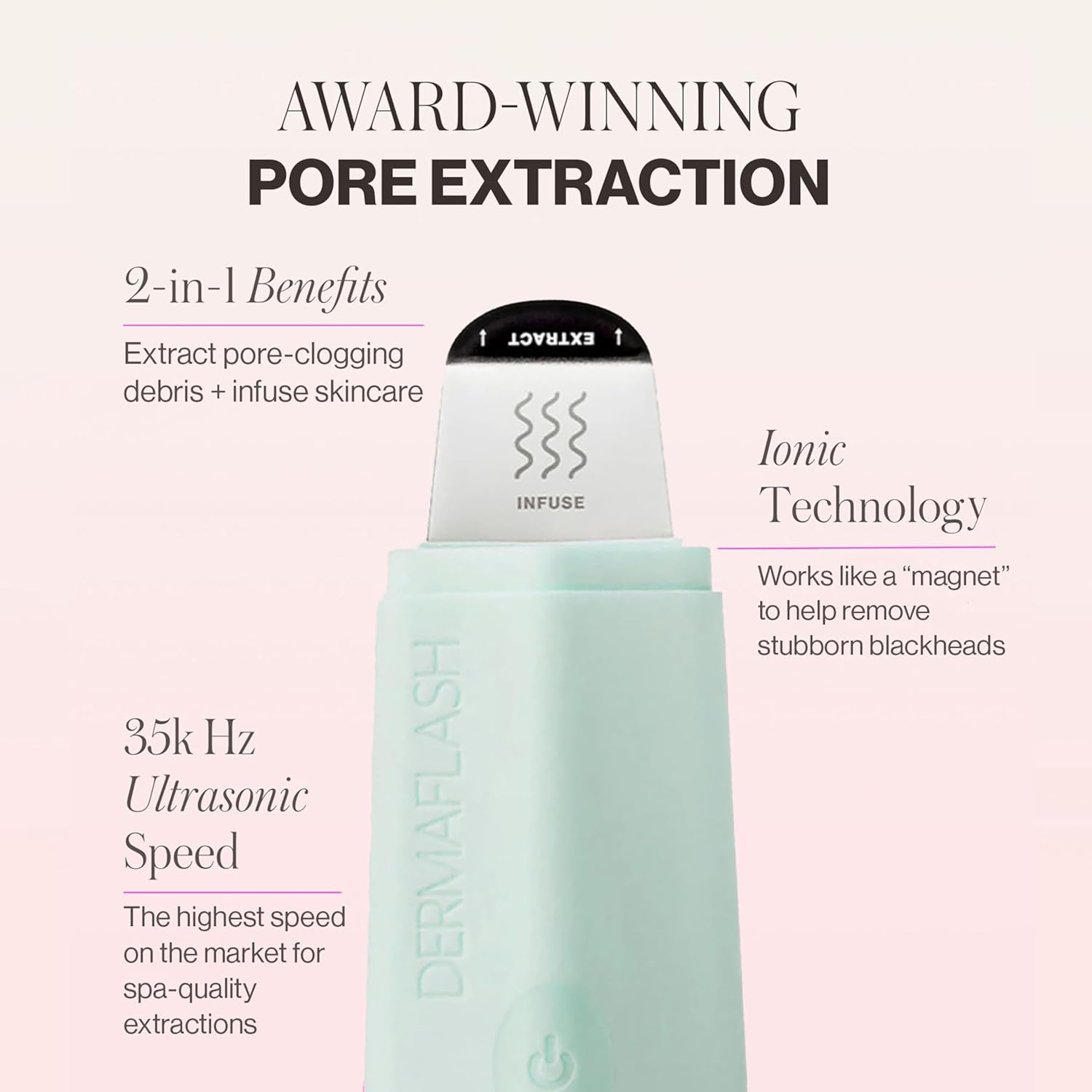 DERMAFLASH DERMAPORE+ Dispositivo de cuidado de la piel, extractor...