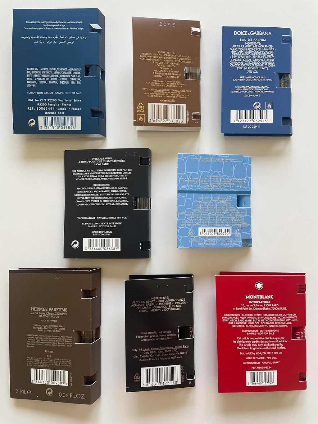 Muestras de colonia Infinite Scents para hombre - 10 marcas de frag...