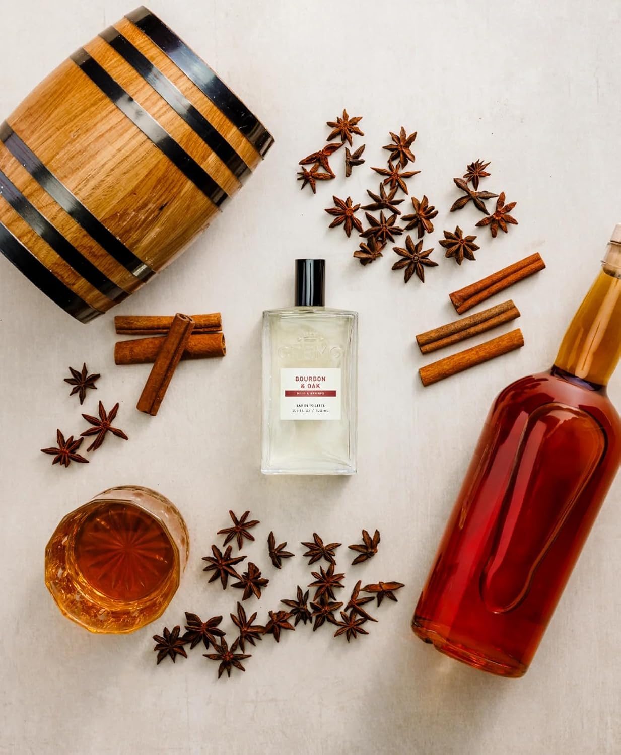 Cremo Cologne For Men Bourbon &amp; Oak - Spray de colonia para hom...