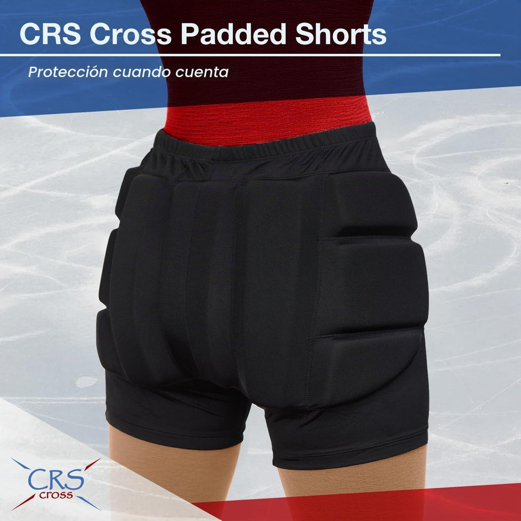 CRS Cross Padded Figure Skating Shorts. Crash Pad Pants for Hip \/...
