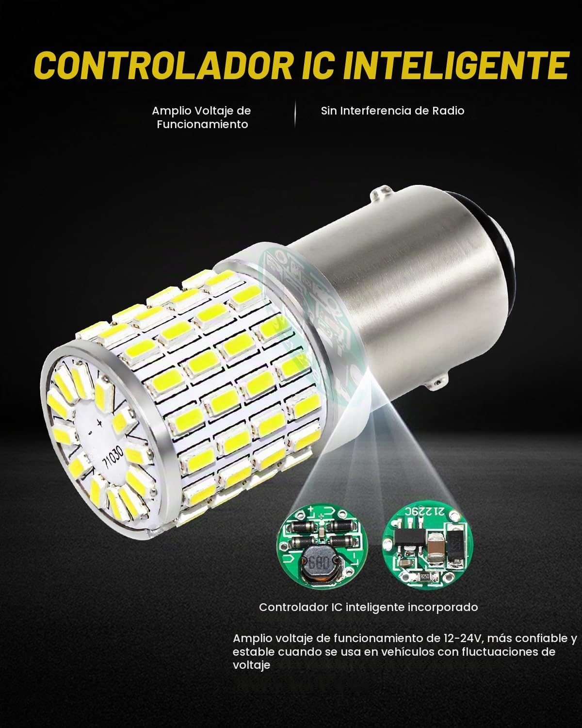 PHINLION 1157 Bombillas LED de luz blanca, 2000 lúmenes súper brill...