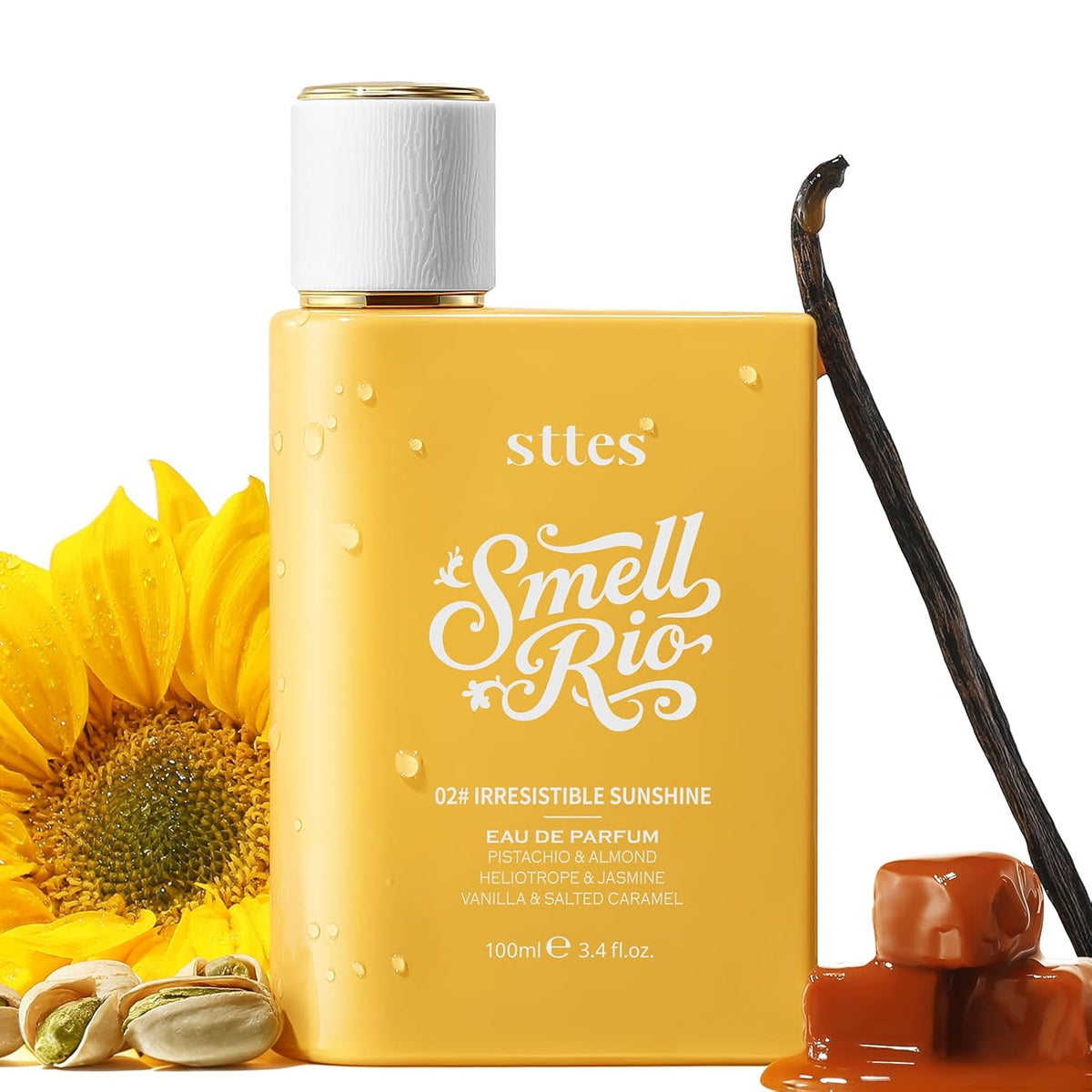 Sttes #02 Irresistible Sunshine Perfumes para mujer, pistacho, vain...