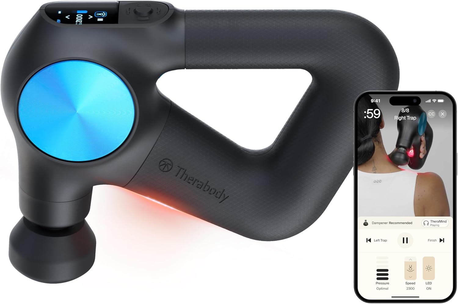 Therabody Theragun PRO Plus - Pistola de masaje de percusión de tej...