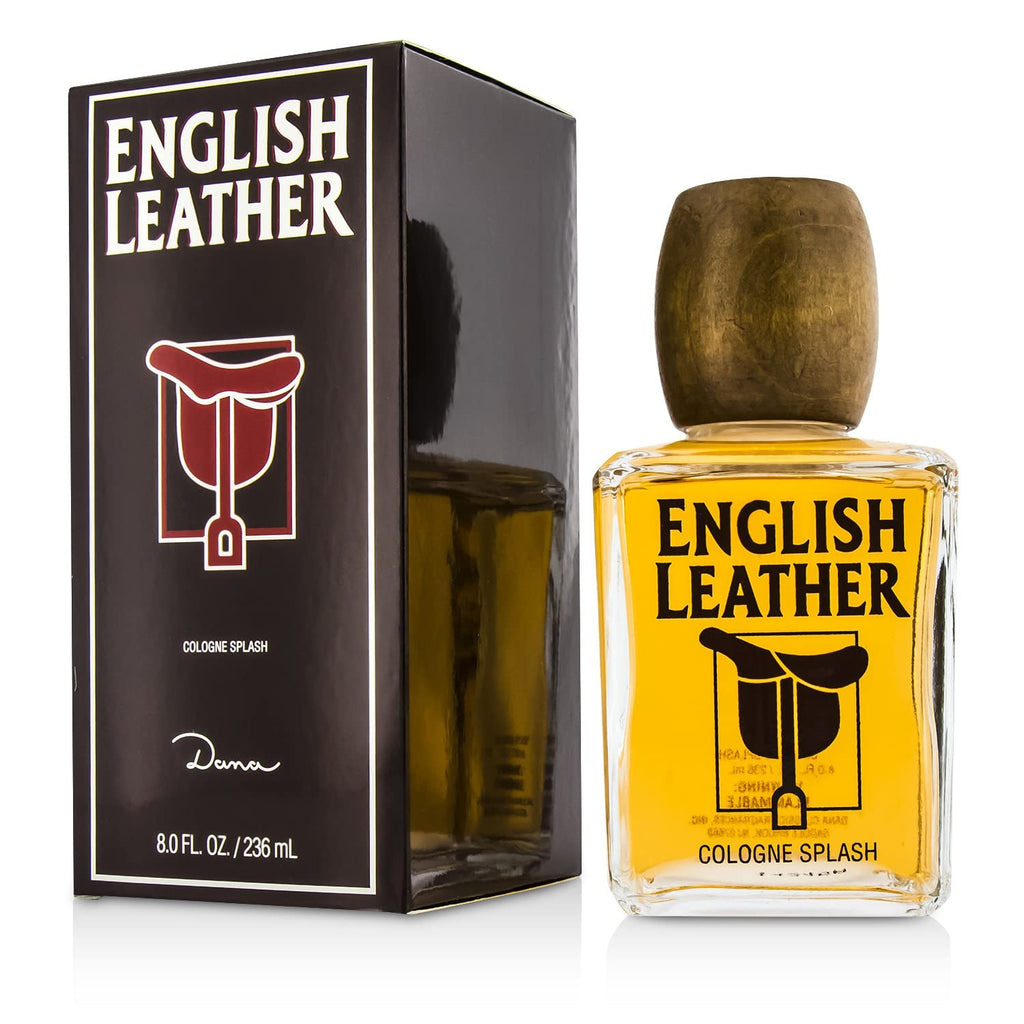 Colonia inglesa de cuero de Dana Eau De Colonia Splash 8.0 onzas