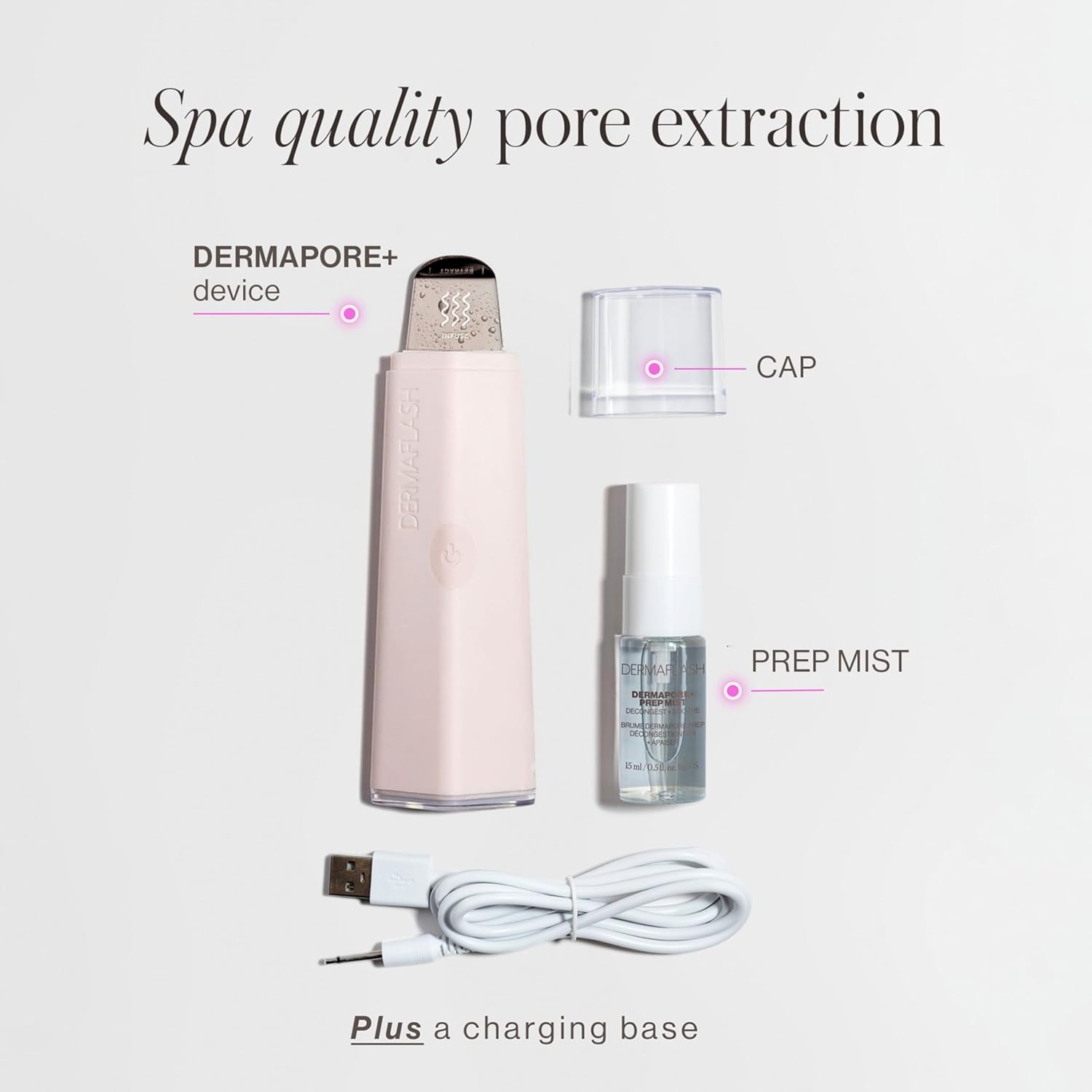 DERMAFLASH DERMAPORE+ Dispositivo de cuidado de la piel, extractor...