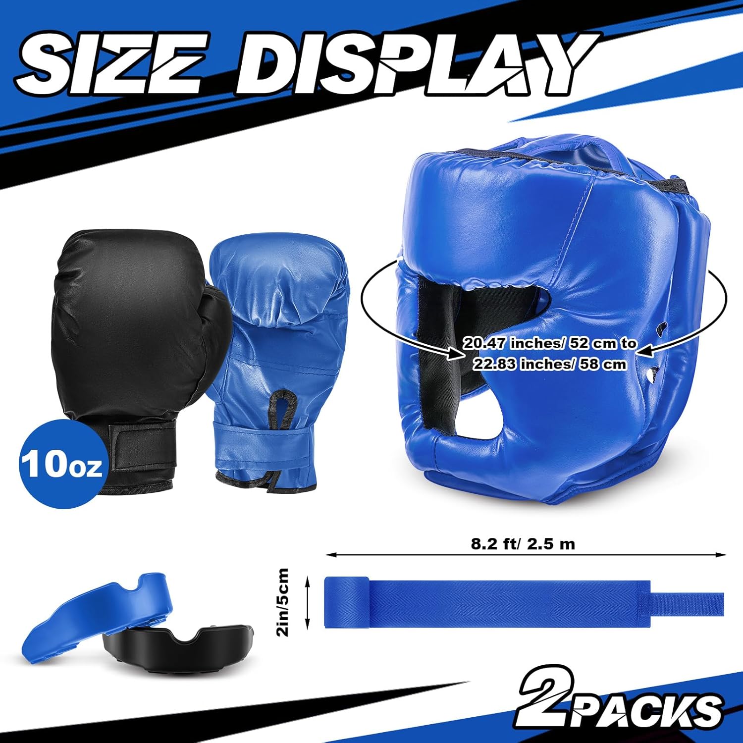 Kanayu Juego de 12 piezas de equipo de boxeo para niños principiant...
