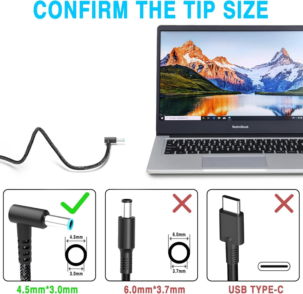 WZXHU Cargador de portátil de 200 W compatible con HP Pavilion Gami...