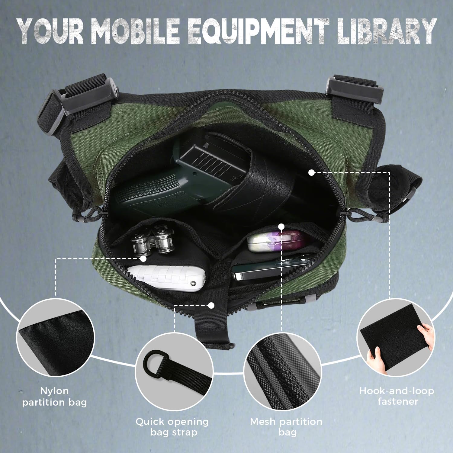 koculemi Bolsa de Pecho para Deportes al Aire Libre para Hombres, F...