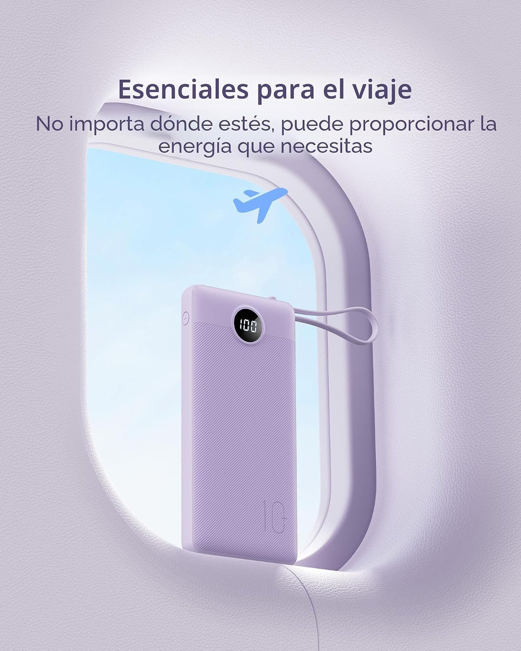 VRURC Cargador Portátil Power Bank, Paquete de Batería de 10000mAh...