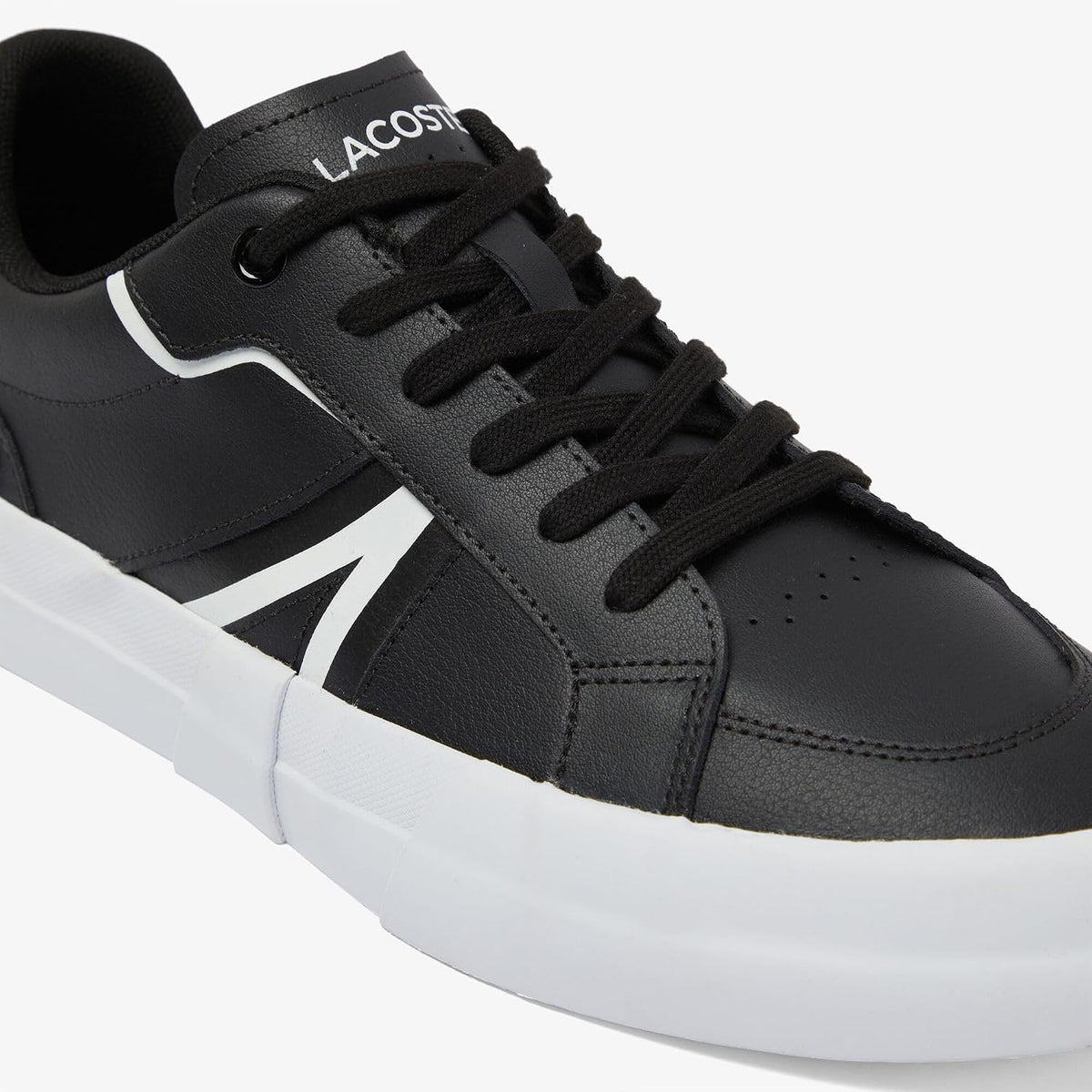 Lacoste Tenis L004 para hombre, negro\/blanco, 11.5
