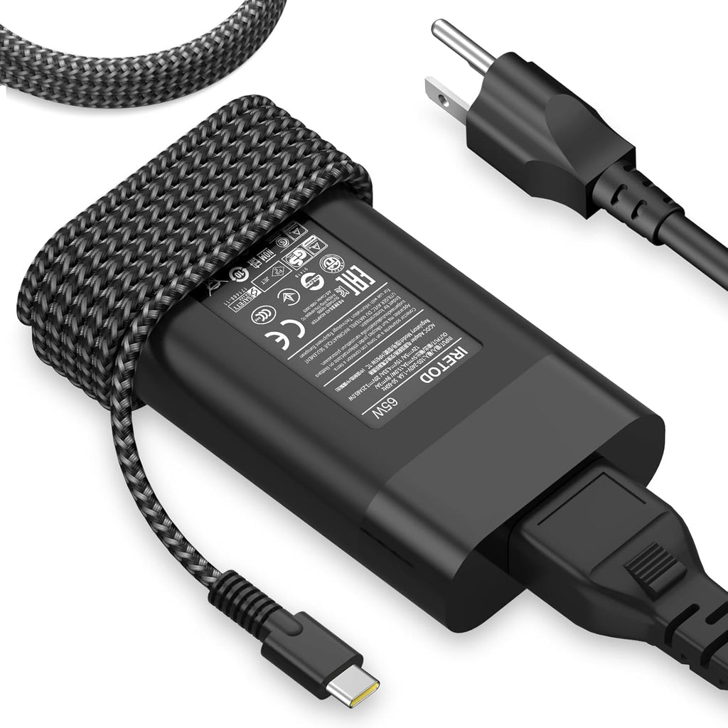 Cargador USB C de 65 W para laptop compatible con HP Spectre x360\/...