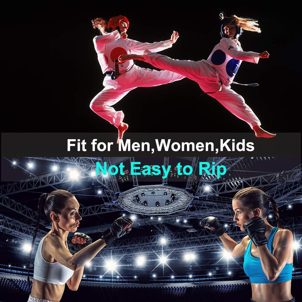 ZooBoo Guantes de MMA, guantes de boxeo de medio dedo, mitones de M...
