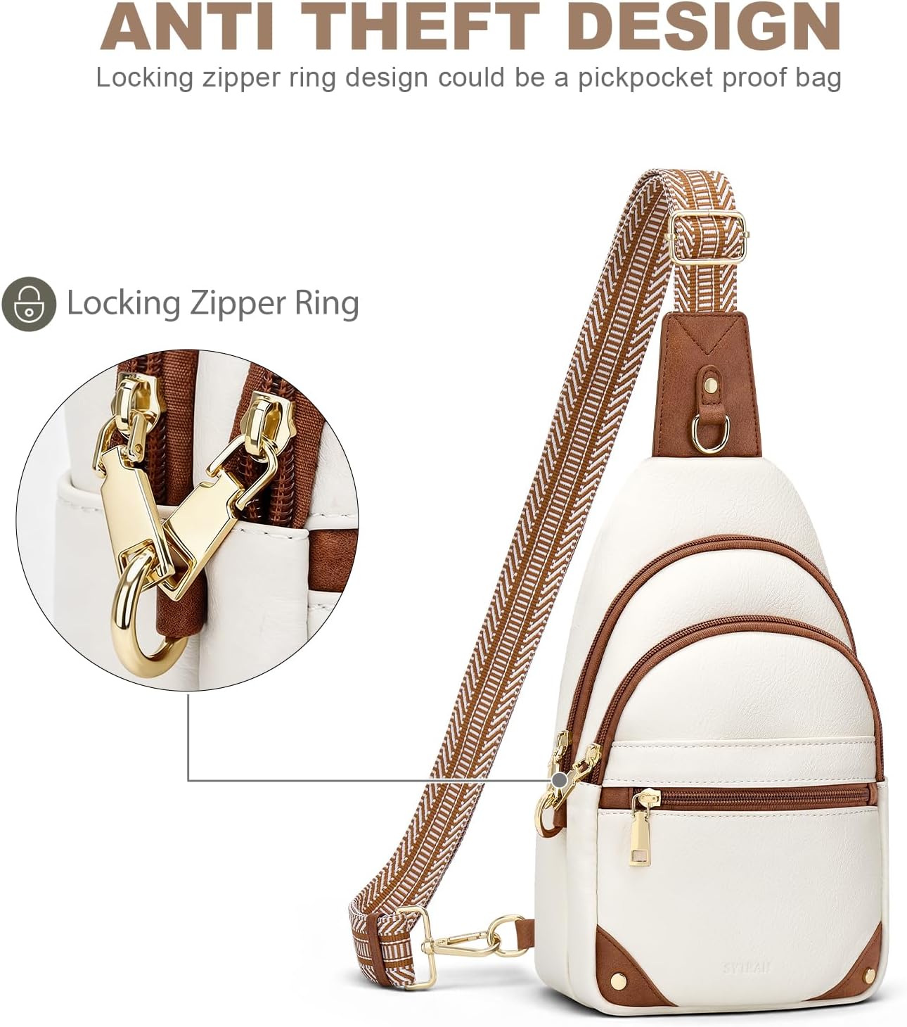 SYTRAH Bolsas cruzadas antirrobo para mujer, bolsa de viaje RFID, b...