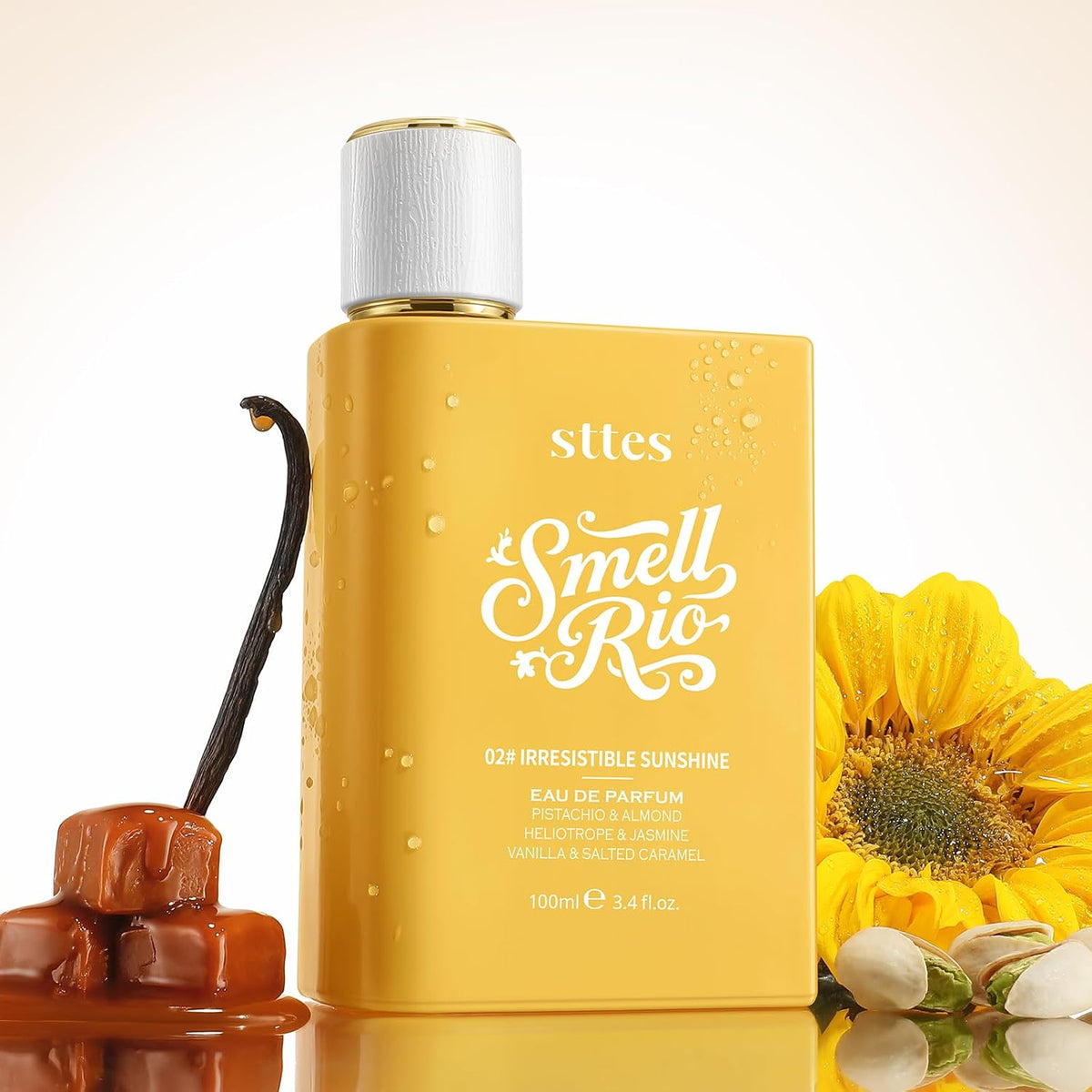 Sttes #02 Irresistible Sunshine Perfumes para mujer, pistacho, vain...