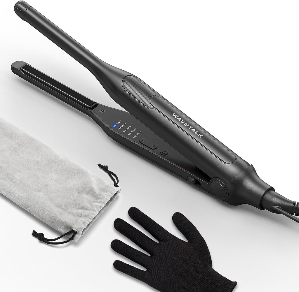 Wavytalk Plancha plana tipo lápiz, plancha pequeña de 3\/10 pulgada...