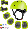 WayEee Juego de casco de bicicleta para niños, rodilleras, equipo d...