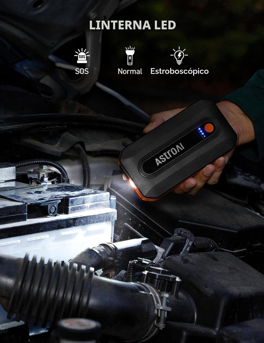 AstroAI B8 3000A - Arrancador de Batería de Coche, Paquete de Bater...