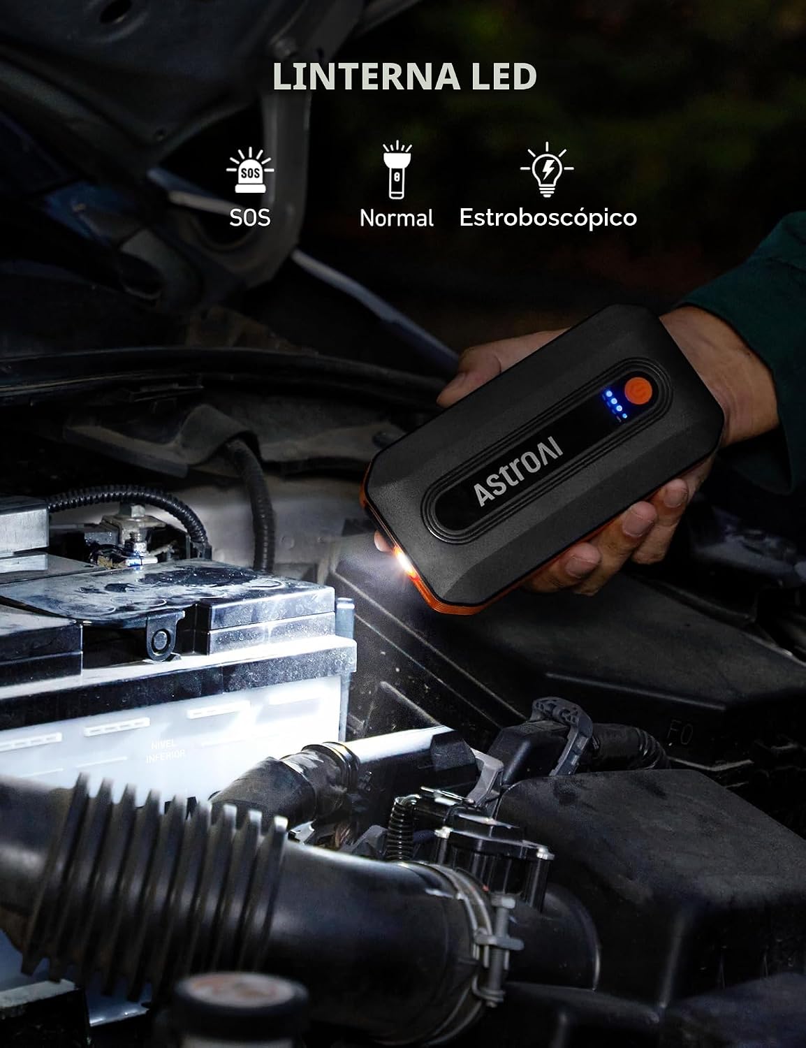 AstroAI B8 3000A - Arrancador de Batería de Coche, Paquete de Bater...