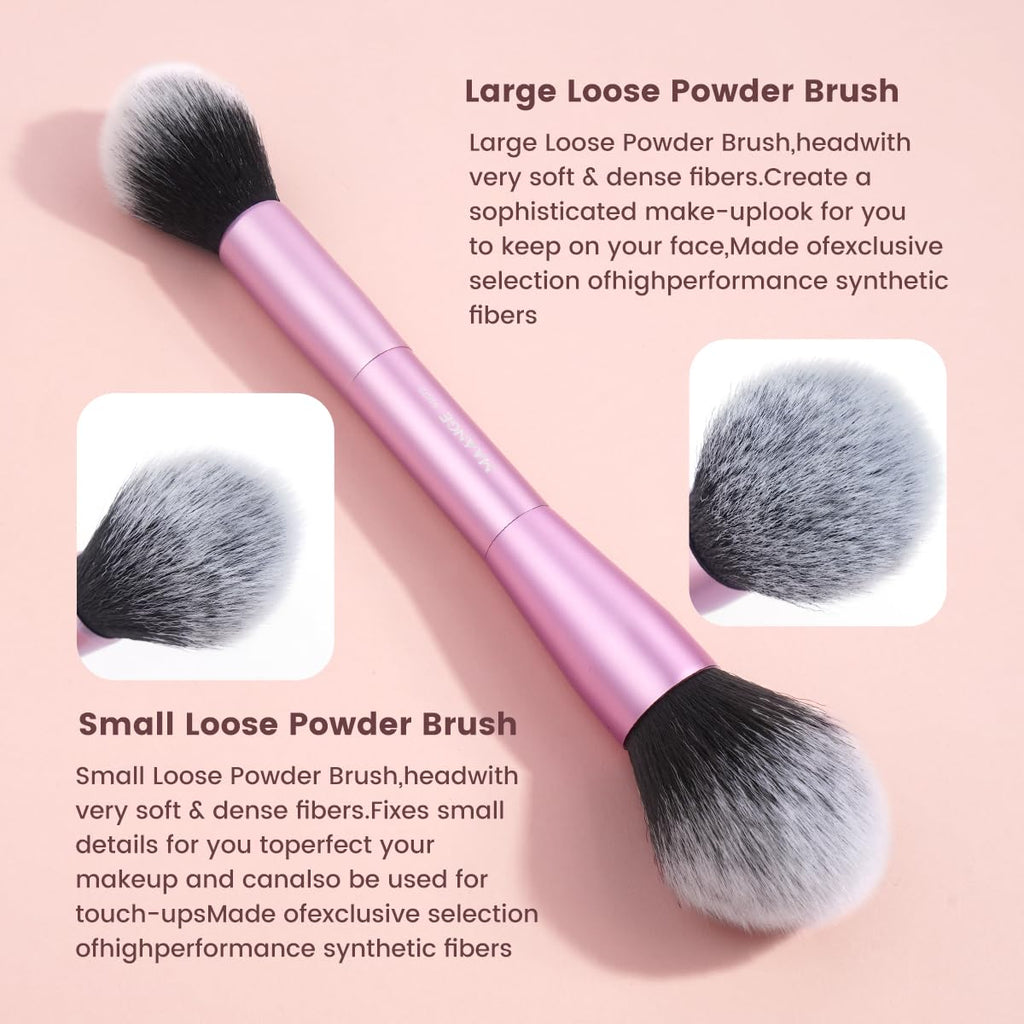 MAANGE 20 piezas de brochas de maquillaje con caja de regalo, broch...
